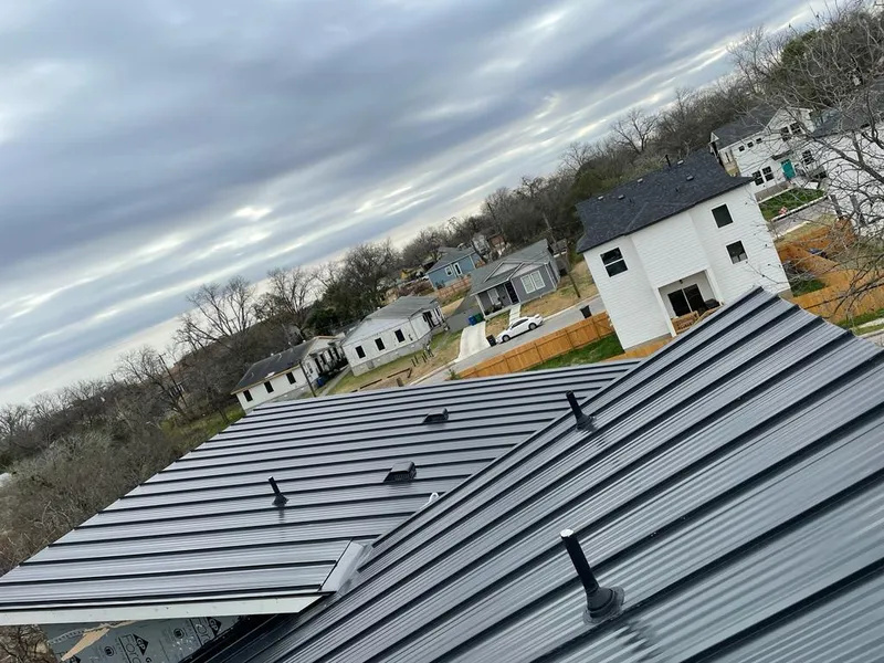 Standing seam metal roof panels with vents for Skylight Repair in Cortland